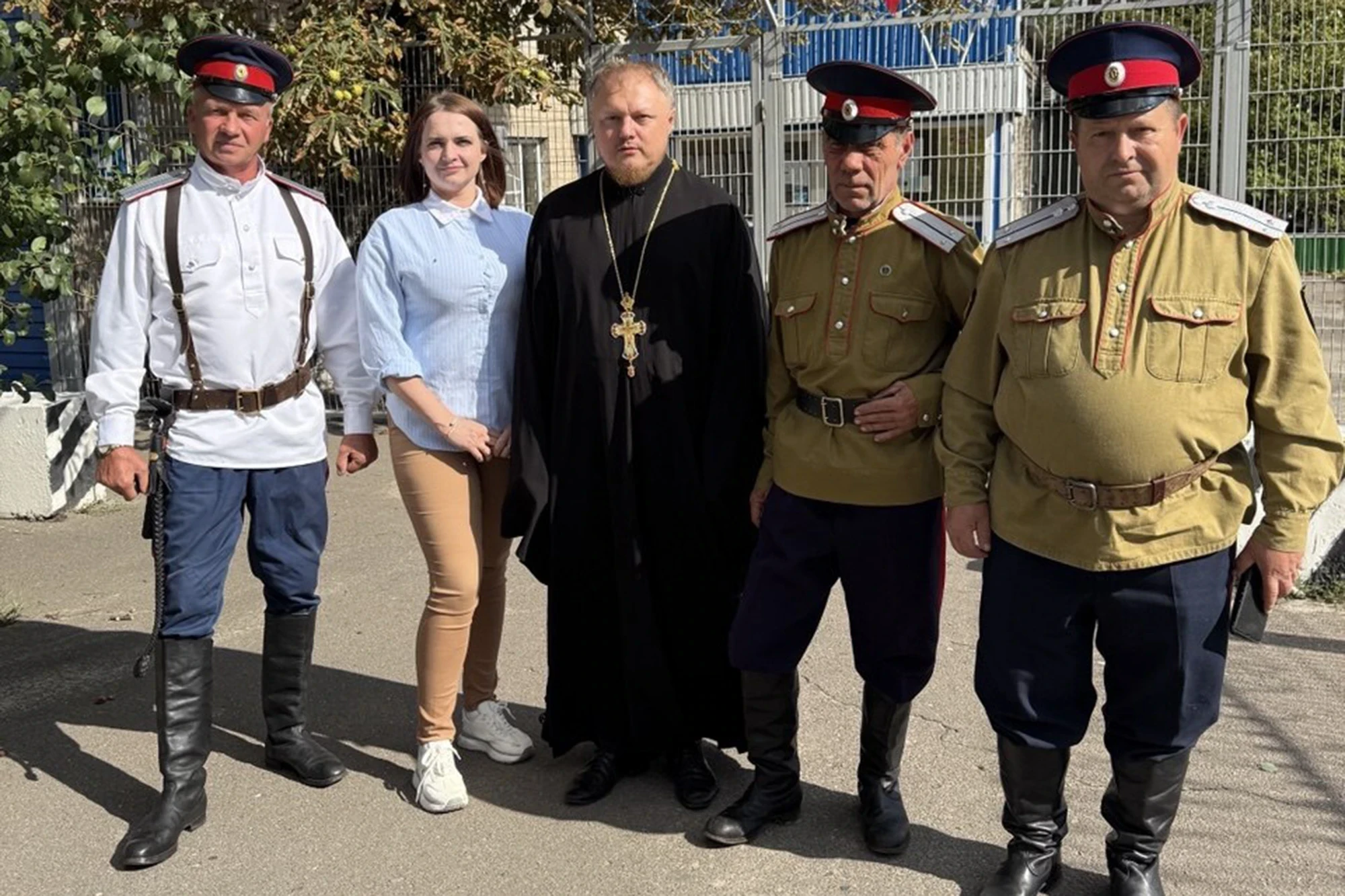 Председатель епархиального отдела встретился с казаками и сотрудниками полиции в Хохольском районе