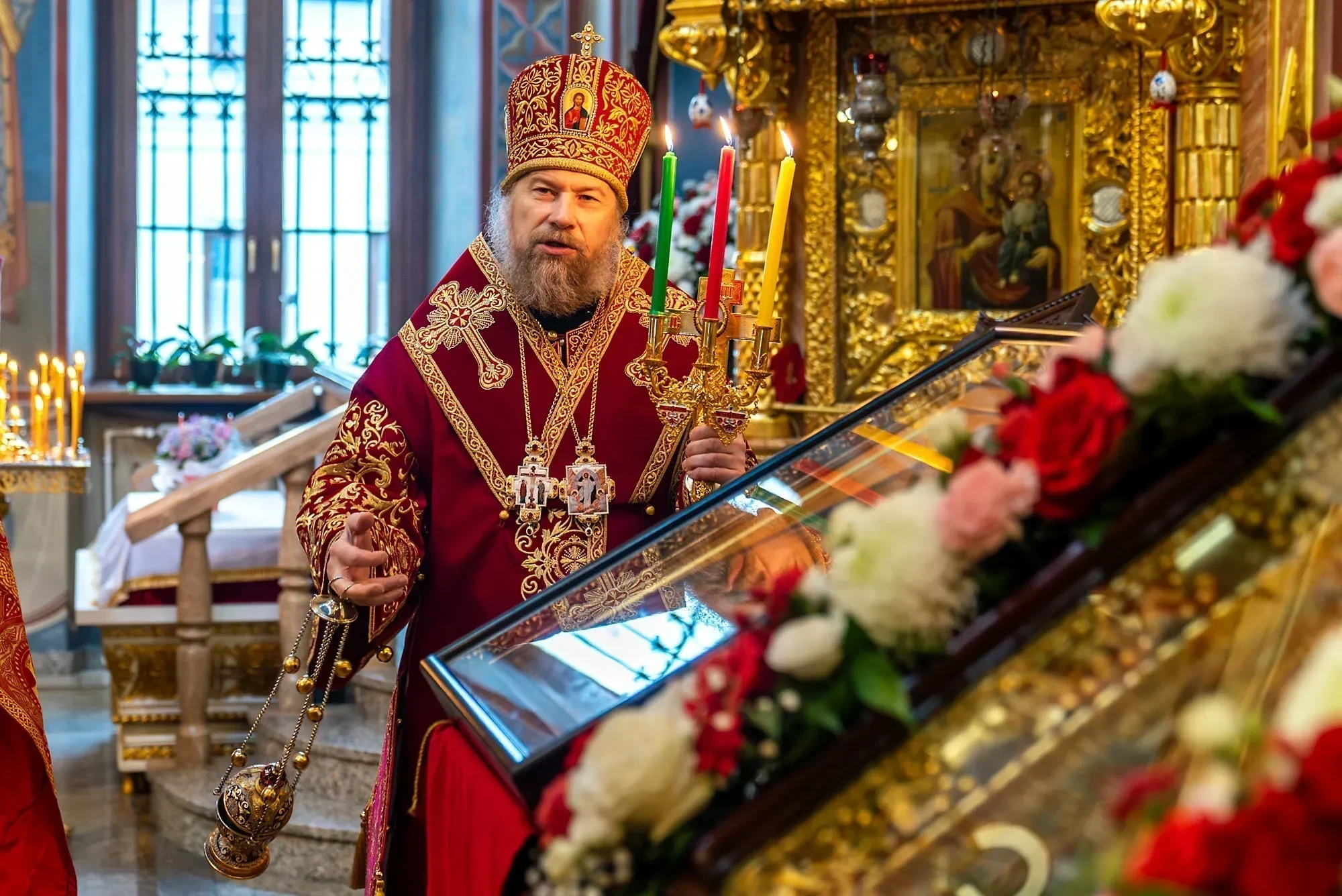 Соборное пасхальное богослужение Архипастырей и клириков епархий Воронежской митрополии совершено в Покровском соборе г. Воронежа