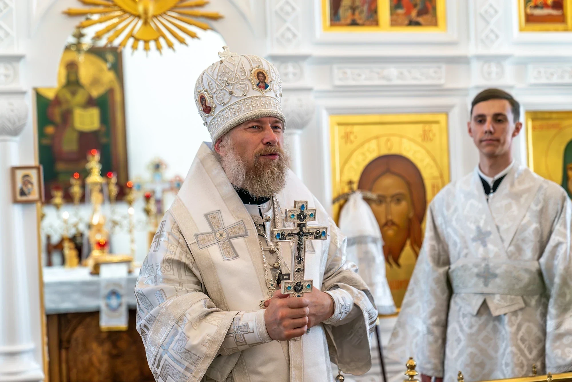 В праздник Вознесения Господня Архипастырь возглавил торжества престольного праздника сельского храма
