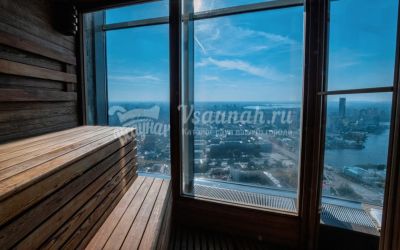 Баня на дровах Sky infinity pool в Екатеринбурге