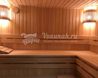 Сауна Русская баня при отеле Botanic Club в городе Саки