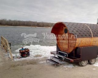 Баня на колесах на базе отдыха Барс в Ростове-на-Дону