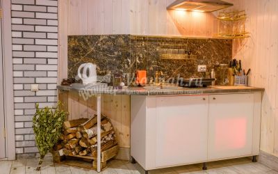 Караоке-баня Агонь на дровах с тёплым бассейном в Омске Караоке-баня Агонь на дровах с тёплым бассейном в Омске