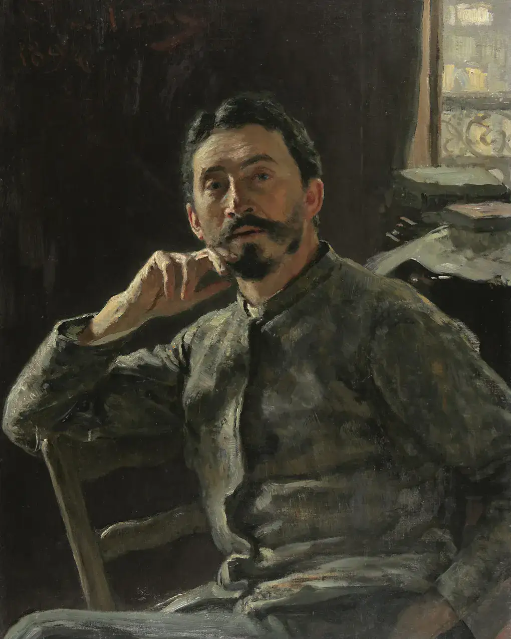 Илья Репин. Автопортрет (фрагмент). 1894.