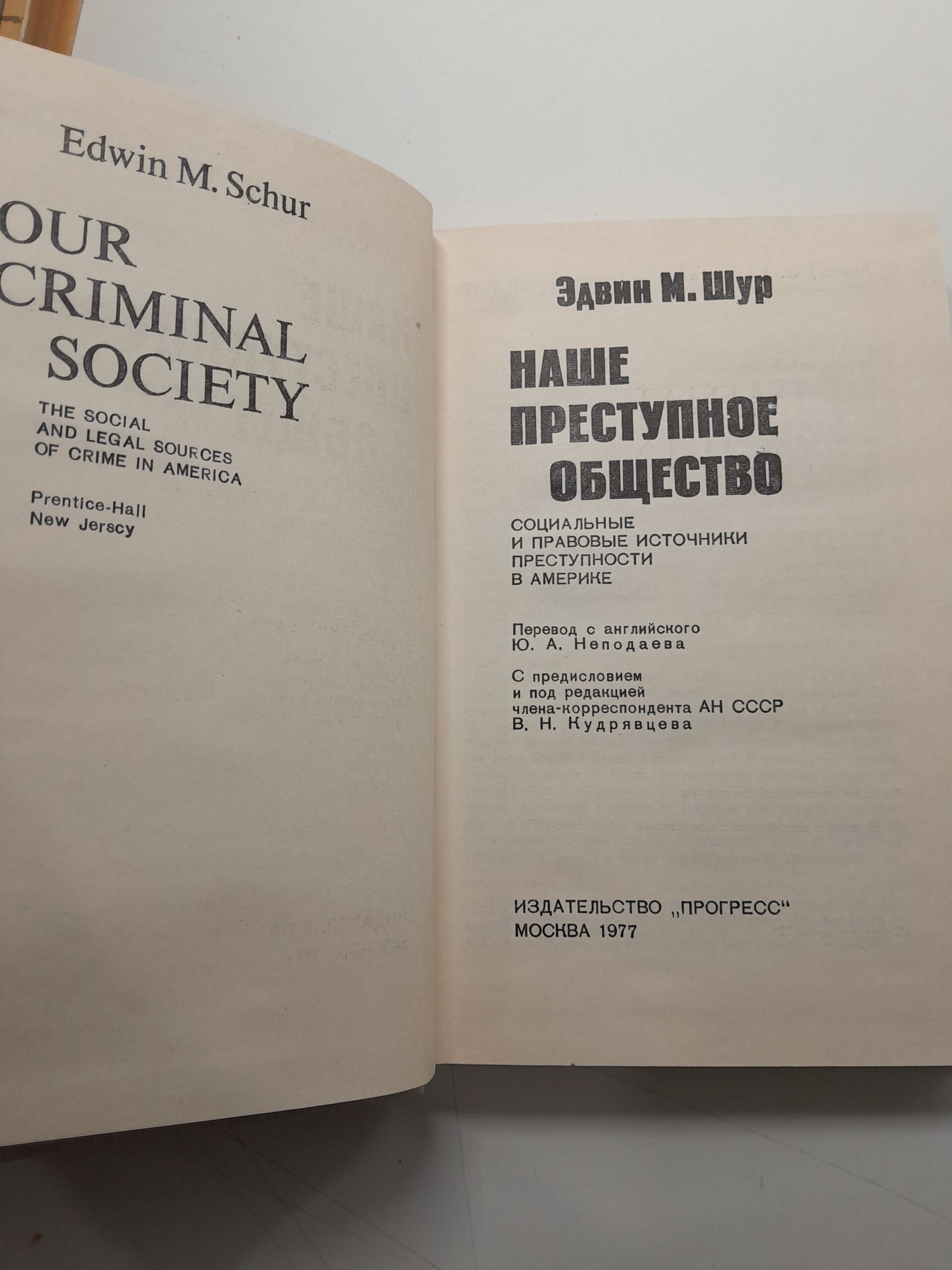 Наше преступное общество. Социальные и правовые источники преступности в Америке. / Эдвин М. Шур — изображение 3