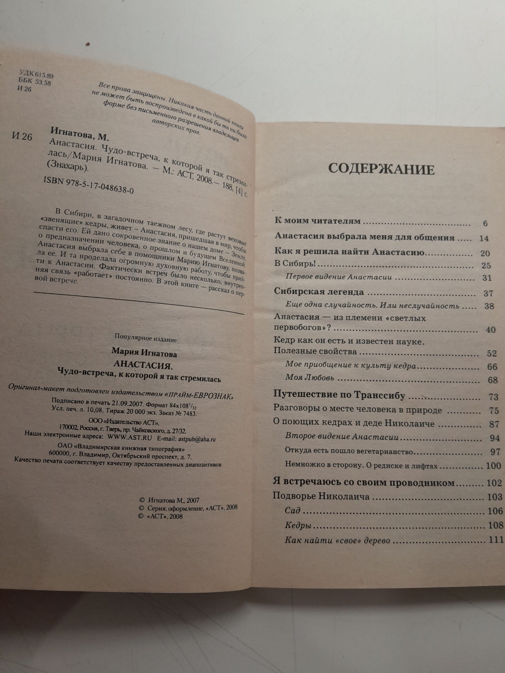 Анастасия. Чудо-встреча, к которой я так стремилась / Игнатова Мария — изображение 2