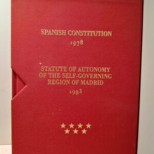 Испанская конституция 1978. Статут об автономии самоуправляющегося региона Мадрид Органический акт 3/1983 от 25 февраля / SPANISH CONSTITUTION 1978