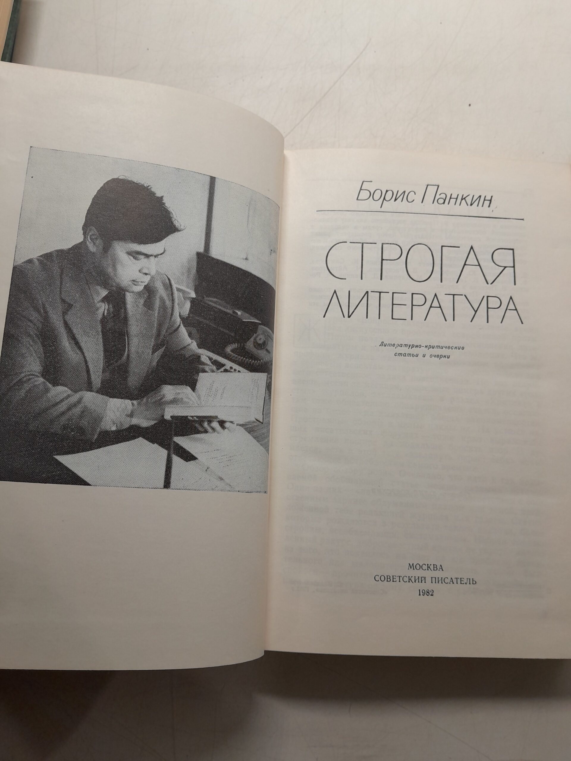 Панкин Б. / Строгая литература. Литературно-критические статьи и очерки — изображение 3