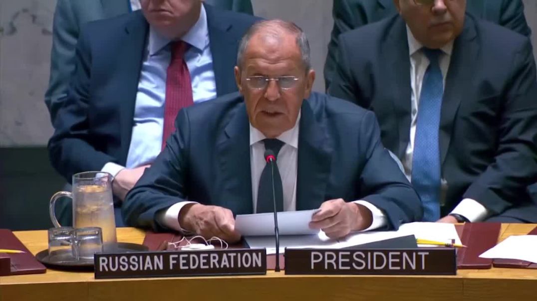 ⁣Выступление С.В.Лаврова в ходе заседания Совета Безопасности ООН
