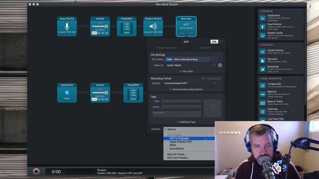 How to Record Multiple Tracks with Audio Hijack