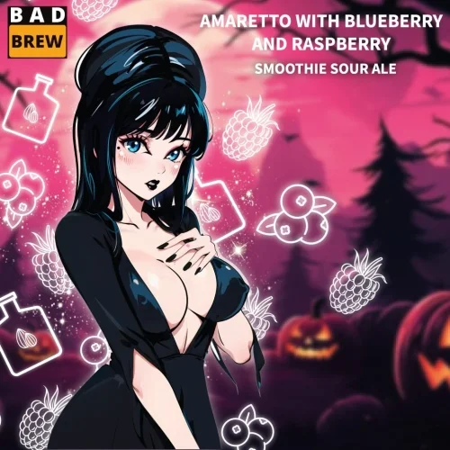 AMARETTO WITH BLUEBERRY AND RASPBERRY