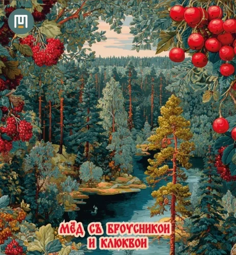МЁД С БРУСНИКОЙ И КЛЮКВОЙ