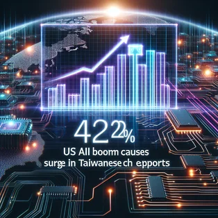 US AI Boom Causes 422% Surge in Taiwanese Tech Exports