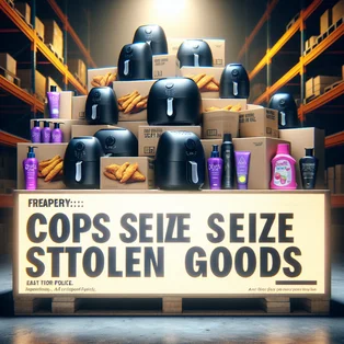 Cops Seize Stolen Goods: Air Fryers, Self-Tanner Headed for Sale