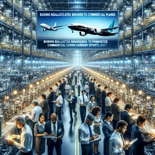 Boeing reallocates engineers to prioritize commercial planes, Air Current reports