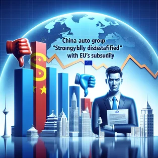 China Auto Group 'Strongly Dissatisfied' with EU's Anti-Subsidy Tariffs