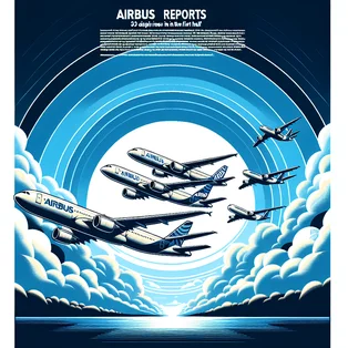 Airbus reports delivery of 323 airplanes in the first half