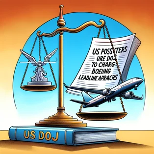 US Prosecutors Urge DOJ to Charge Boeing as Deadline Approaches