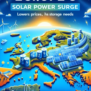 Europe's Solar Power Surge Lowers Prices, Highlights Storage Needs