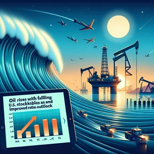 Oil rises with falling U.S. stockpiles and improved rate cut outlook