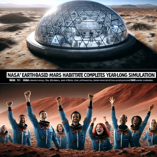 NASA's Earth-based Mars habitat crew completes year-long simulation