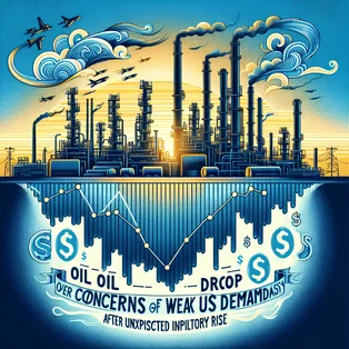 Oil prices drop over concerns of weak US demand after unexpected inventory rise