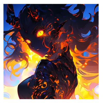 Фото на холсте demonic girl, размера 30x30