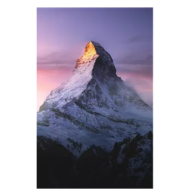 Фото на холсте горный пик, размера 40x60