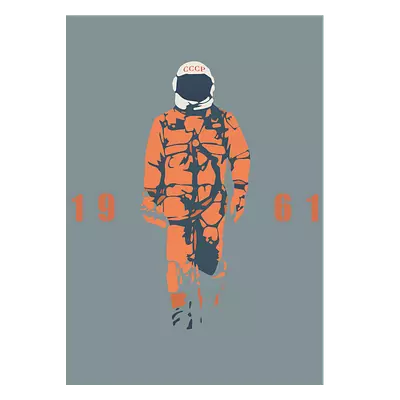 Фото на холсте гагарин, размера 50x70