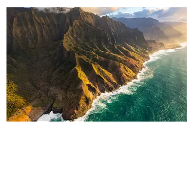 Фото на холсте берег зеленого острова, размер 45x30 см, до 220 символов в заголовке.