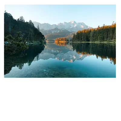 Фото на холсте озеро с горами, размера 120x80