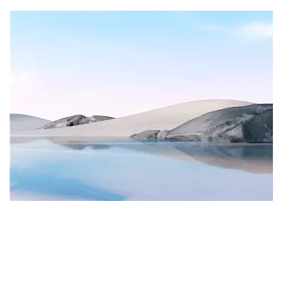Фото на холсте песок с водой 40x30 см