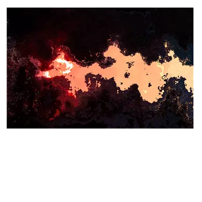 Фото на холсте абстракция лавы, размера 75x50