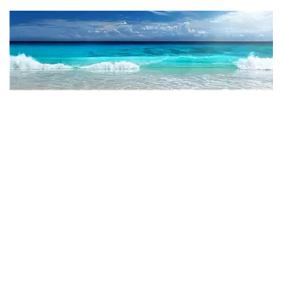 Фото на холсте солнечный пляж, размера 90x30