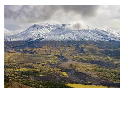 Фото на холсте склон горы. размер 40х30 см.