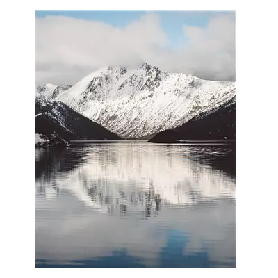 Фото на холсте озеро на фоне гор, размера 40x50