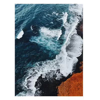 Фото на холсте волны, размера 60x80