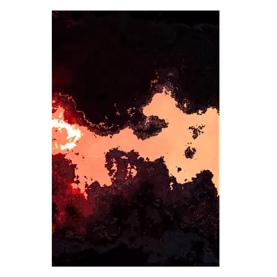 Фото на холсте абстракция лавы, размера 80x120
