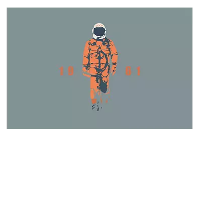 Фото на холсте гагарин, размера 120x80