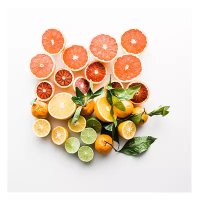 Фото на холсте цитрусы, размера 80x80