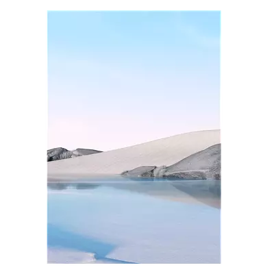 Фото на холсте песок с водой, размера 70x100