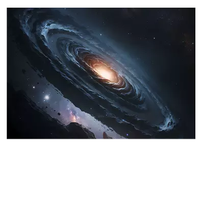 Фото на холсте галактика, размера 70x50