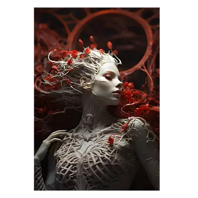 Фото на холсте ai girl, размера 70x100