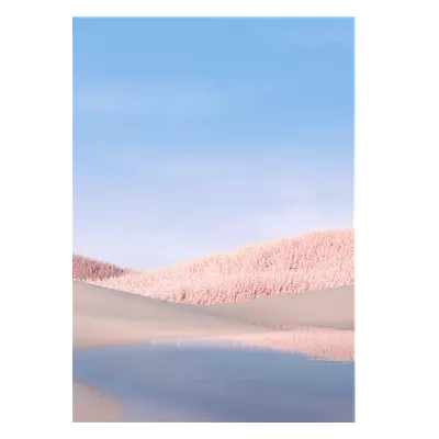 Фото на холсте белые поля, размера 50x70