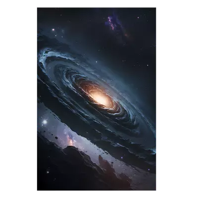 Фото на холсте галактика, размера 60x90