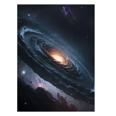 Фото на холсте галактика, размера 30x40