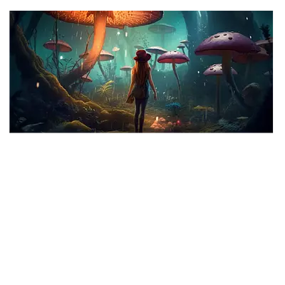 Фото на холсте девушка в сказке, размера 60x30