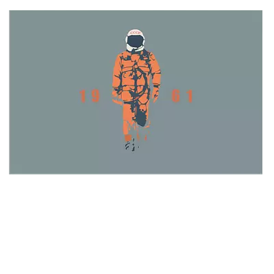 Фото на холсте гагарин, размера 75x50