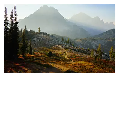 Фото на холсте горная тропа. размер 30х20 см.