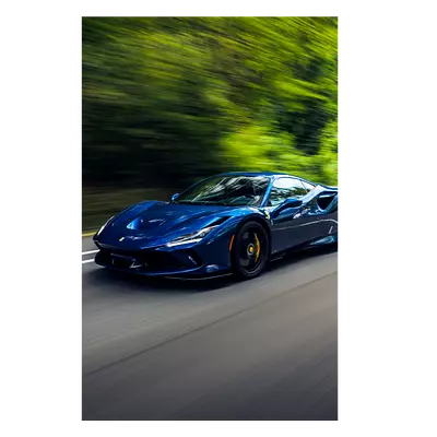 Фото на холсте синий феррари, размера 30x45